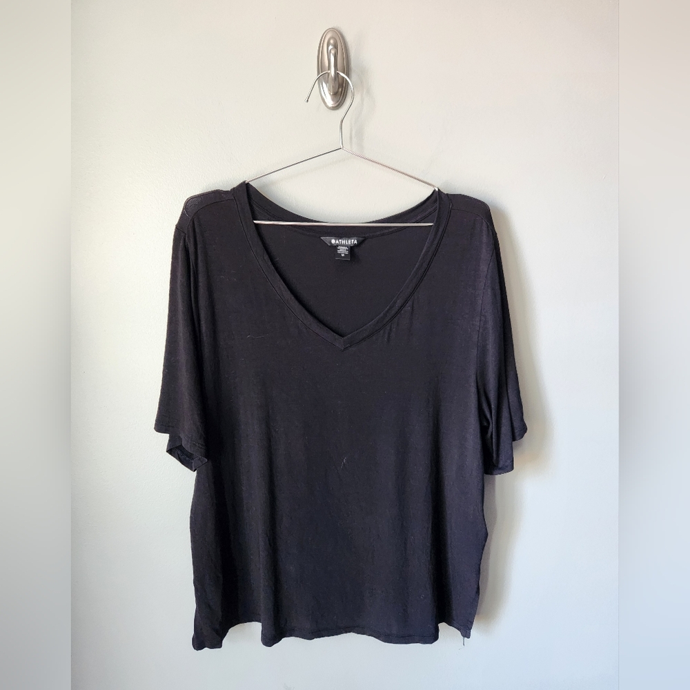 Athleta Nighttime Bliss Sleep Shirt Black Medium
